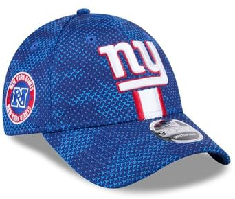 New Era New York Giants NFL 2024 Sideline Blau Verstellbare 9Forty Stretch Snapback Cap - One-Size