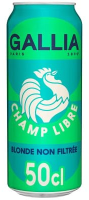 Gallia Champ Libre Bière blonde non filtrée 50cl