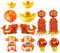 JOINPAYA 12pcs Ballon Set Neue Jahr Party Dekorationen Aluminium Film Ballons Für Feier