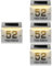 Homoyoyo 4 Sets Solar Door Number Sign Light Solar Powered House Number Lamp for Outdoor Use for Garden Patio and Porch Easy Installation and Modern Design