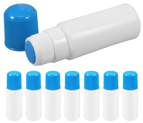 WEKADRIN 8pcs Refillable Sponge Head Applicator Bottles Transparent Empty Dauber Containers for Glue Paint Essential Oils Skincare Liquid Applications with Easy Dosage Control and Leakproof