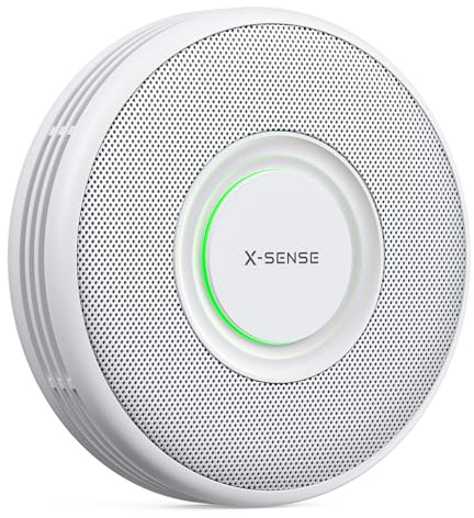 X-Sense Standalone Rauchmelder ohne App, ohne Basisstation, Nicht kompatibel mit SBS50, Deutscher Sprachalarm mit 17 Standortnamen, große Testtaste, kein Blinklicht im Standby, XS0B-SN, 1 Stück