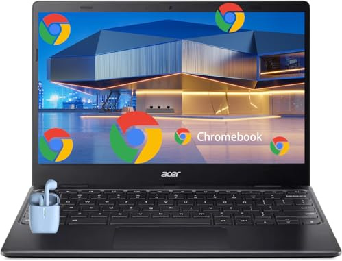 acer 311 Chromebook Laptop per studenti aziendali, processore Intel N4500 dual-core, display HD da 11,6 pollici, 4 GB di RAM, 64 GB di archiviazione, webcam WiFi, batteria lunga, sistema operativo