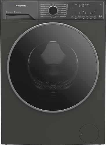 Hotpoint Fabic Care Pro HP 105GA CARE UK 10kg Washing Machine with 1400 rpm - Dark Grey - A Rated