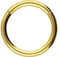 PIERCINGLINE Segmentring Clicker Chirurgenstahl Piercing Ring Nase Ohr Helix Septum Goldfarben 1,2 x 7 mm