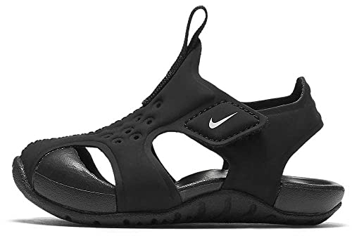 Nike Sunray Protect 2 (TD) Young Athletes Shoe, Black/White, 23.5 EU