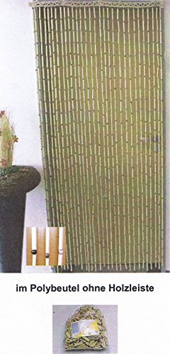 Kottig Bambus Türvorhang Insektenschutz Raumteiler Dekovorhang Uni 90x190cm