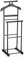 IDIMEX Valet de Chambre Medina chevalet de Nuit Double Portant pour vêtements, en MDF et métal laqué Noir