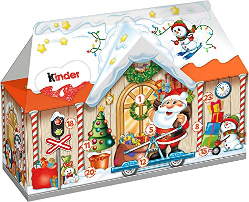 Kinder Mix Adventskalender Weihnachtshaus, 1er Pack (1 x 224g)