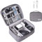OrgaWise Accessories Bag Cable Case Electronics Organiser, Travel Cable Organisers for Carry Power Bank, Camera, and Memory Card Extra Send 2 pcs Data Protect Sets