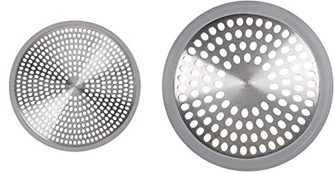 OXO Good Grips Easy Clean Shower Stall Drain Protector - Stainless Steel & Silicone & Good Grips Stainless Steel Bathtub Drain Protector