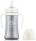 GROSMIMI Gobelet magique anti-déversement avec paille avec poignée pour bébés et tout-petits, personnalisable, PPSU, sans BPA, 283,5 g (blanc)