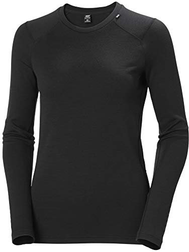 Helly Hansen Damen W Lifa Merino Midweight Crew, Schwarz, XS