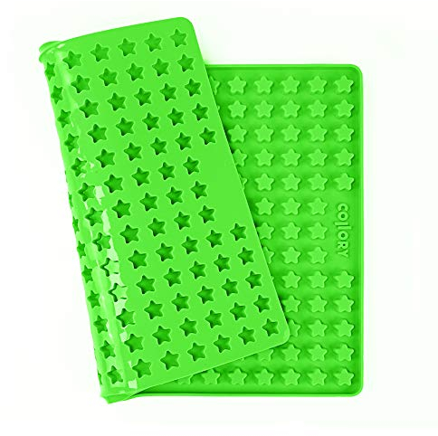 Collory Backmatte Hundekekse für MINI STERN (1,5cm) Leckerlis, Silikon Backform, Pralinenform, Schokoladenform, Hitzebeständig, Lebensmittelecht & Bpa-frei