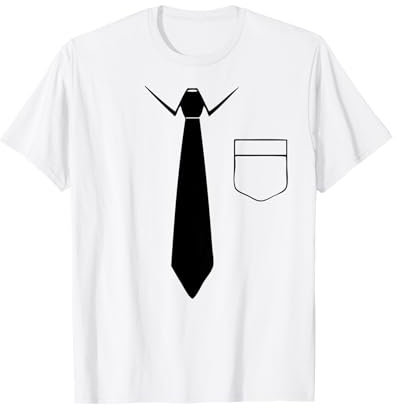 T-shirt con colletto e cravatta, codice di abbigliamento? Nessun problema. Divertente Maglietta