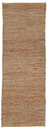 carpetfine Juteteppich Nala Läufer Beige 75x300 cm | Moderner Teppich für Wohn- und Schlafzimmer