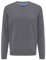 FYNCH-HATTON Pullover aus Baumwolle mit V-Ausschnitt Steel/S