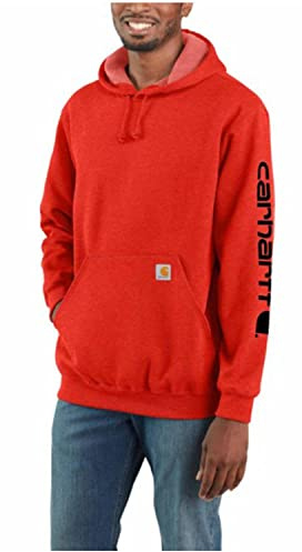 Carhartt Men's Iconic K288 Logo Sweatshirt Closeout, Currant Heather, Large