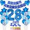 deko 28. geburtstag Mann deko blau ballon 28. geburtstag deko Mann Tortendeko 28 Geburtstag dekoration Mann geburtstagsdeko 28 jahre Mann Junge kuchen deko 28 geburtstags luftballon 28 deko Männer