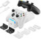 KEKUCULL Dual Dock Charging Station Compatible with Xbox Series X/S, Xbox One/One X/One S Controllers, Efficient Xbox Controller Charger with 2 * 1100mah Rechargeable Controller Battery Packs(White)