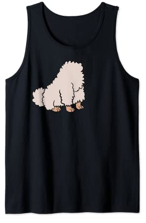 Teacup Poodle Dog Body Costume Easy Halloween Cute Puppy Tank Top