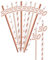 20 Pieces Birthday Straws, 30th Birthday Straws, Rose Gold Paper Straws for Birthday Party Table Decoration, 4 Styles