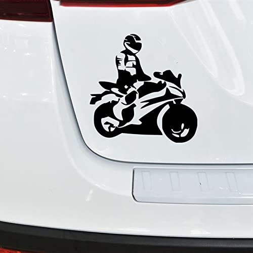 ALANZE 2Pcs Auto Aufkleber Vinyl Auto Aufkleber Motorradfahrer Auto Aufkleber 15 * 14,8 cm Laptop Koffer LKW Zubehör Dekoration Aufkleber Autoaufkleber