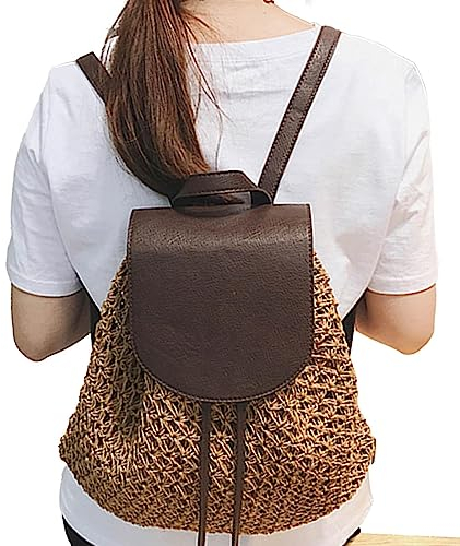paja para mujer, bolso mano con asa superior, bolsa baño, día, bolsa cordón, para vacaciones en la playa