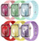 Correas para Correa Apple Watch 44mm 45mm Ultra/2 49mm 46mm,Correa iWatch 40mm 41mm 38mm 42mm Mujer/Hombre,6 Piezas Bracelet Silicona Suave Deportiva para Apple Watch Series 10 9 8 7 6 5 4 3 SE 2 1