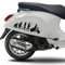 Kit adesivo evoluzione genesi uomo vespaman evolution compatibili con PIAGGIO VESPA SPRINT PRIMAVERA GTV 300 GTS 300 GTV250 GTV125 scegli colore Cod.1993 (070 Nero)