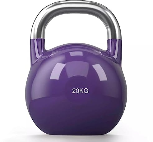 Technofit Kettlebell Professionelle Kugelhantel, Profi Schwunghantel in Studio-Qualität inkl. Workout | Wettkampf Hantel Kugelhantel Schwunghantel Rundgewicht in verschiedenen Farben