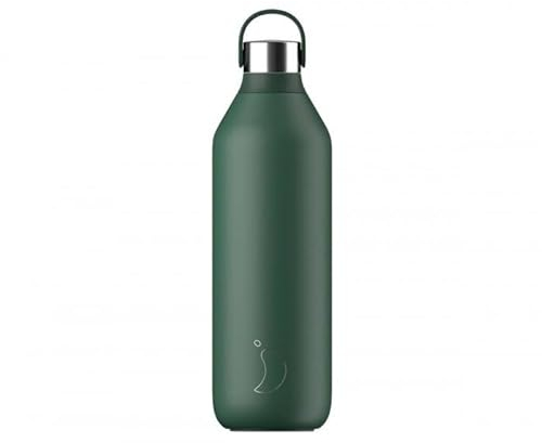 Chilly Serie 2 PINE GREEN 1000 ml Flasche aus BPA-freiem Edelstahl, wiederverwendbar. …