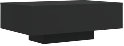 vidaXL Mesa de Centro con Luces LED Negro 85x55x31 cm