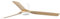 Faro PUNT Ventilateur de plafond CC Tub Medium blanc, bois clair, 6 vitesses