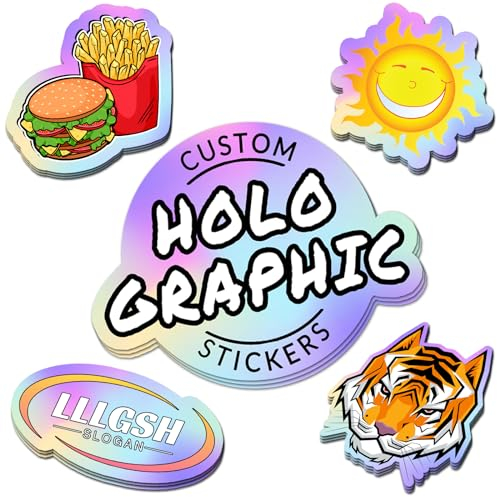 50 Personalisierte Aufkleber - Aufkleber selbst gestalten - Sticker Personalisiert mit Text & Bild für Geschäftslogo - für Hochzeit, Verlobung,Taufe, Geburtstag, Party, Weihnachten - Mehreren Formen
