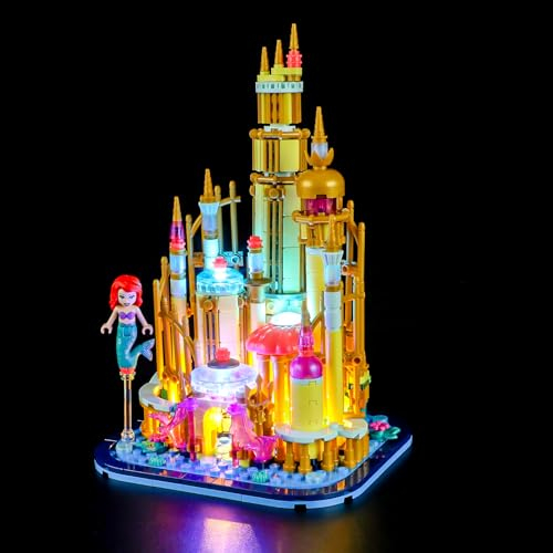 GEAMENT LED Licht-Set Kompatibel mit Lego Arielles Mini-Schloss (Ariel's Castle) - Beleuchtungsset für 40708 (Modell-Set Nicht enthalten)