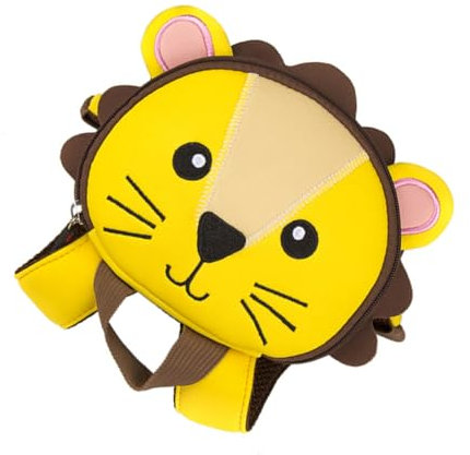 GALPADA Kleinkinder Rucksack Mit Löwenmotiven Und Sicherheitsgurt Kinderrucksack Mit Abnehmbarer Leine Für Reisen Kompakter Schulrucksack Für Kleinkinder