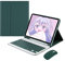 Magnetica Custodia con Tastiera per iPad 9,7 6/5a Generazione 2018/2017, iPad Air 2/1-2014/2013, iPad Pro 9.7 2016, QWERTY Tastiera Bluetooth Staccabile con Mouse Wireless e Portapenne, Verde Scuro