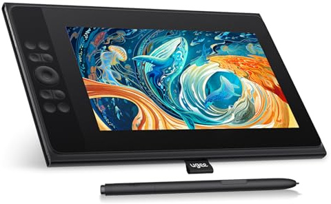 UGEE 147% sRGB Tablet Grafico con Display UE12P, 11,9 Pollici Antiriflesso Monitor di Disegno, Tablet Grafico Penna Senza Batteria per Telefono Android/Windows/Mac OS/Chrome OS