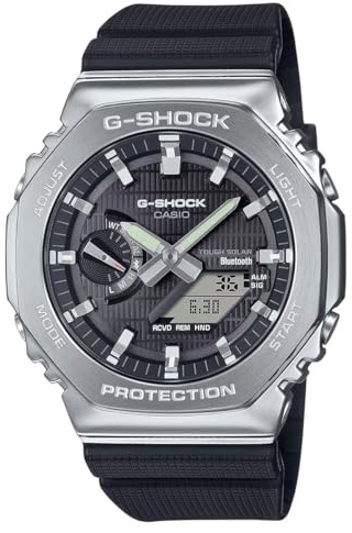 G-Shock Casio G-Steel Solar Connected Black Dial Black Resin Strap Watch - GBM2100-1A