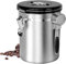 pobowlgarls Kaffeekanister luftdichter Kaffeebehälter, luftdichter Edelstahlspeicherbehälter mit Schaufel, Kaffeeglas für Bohnen oder Boden, Küchennahrung, Tee, Mehl, Zucker