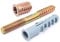 4sets Stair Handrail Fitting Kits,Includes 4pcs M8x75mm Hanger Bolts,4pcs M8x20mm Threaded Inserts Nuts,4pcs M8x50mm Plastic Expansion Tube Bolts,for Wooden Connection & Installation