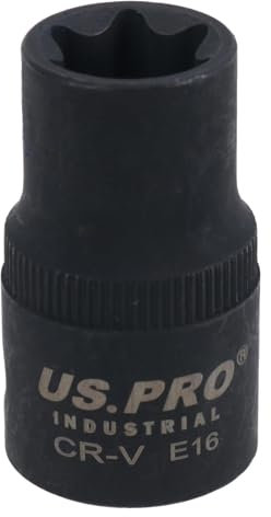 Douille E16 à choc femelle Torx Star E 1,27 cm