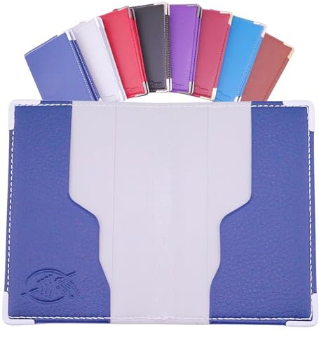 Ugozen Étui Cartes Bancaires RFID Luxéo | Porte Carte Bleue Homme/Femme Bleu