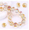 YZROHYI 100 Piezas Cuentas de Cristal Facetado 10 MM,Cuentas de Vidrio Colores,Abalorios Cristal para Hacer Pulseras,Bolitas de Vidrio,Redondas Cuentas Bisuteria,Glass Beads for Jewelry Making