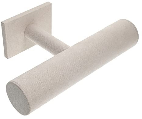 Vaguelly Schmuckständer T-bar Aus Mikrofaser Armband Und Uhren Displayhalter Einlagiger Schmuck Organizer Mit Vielseitiger Aufbewahrung Modisch Und Platzsparend Für Damen Und Junge Mädchen