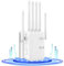 Répéteur WiFi,Repeteur WiFi Puissant,Amplificateur WiFi avec 6 Antennes,2 Ports LAN,Mode Répéteur & Routeur & AP,WiFi Extender Couverture WiFi de 300 m²,Facile à Installer