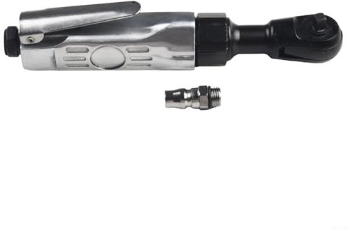babominimer Llave de trinquete de aire compacta de 1/4 pulgadas, herramienta neumática de par de 25 pies para taller automotriz, extracción de radiador y bomba de agua, agarre ergonómico
