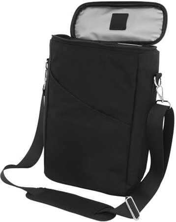 Holibanna Borsa Termica per Vino con Manico E Tracolla Regolabile per Trasporto A Festa O Picnic Isolata per Due Bottiglie