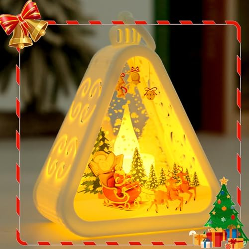Weihnachten Nachtlicht Kinder Weihnachtsmann Nachttischlampe Weihnachtslaterne Weihnachtsdeko Innen Tisch Night Light Weihnachtsbeleuchtung Weihnachten Deko Weihnachtsgeschenke (Modell 2)